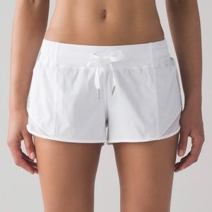 NEW White Lululemon Hotty Hot Shorts Size 10